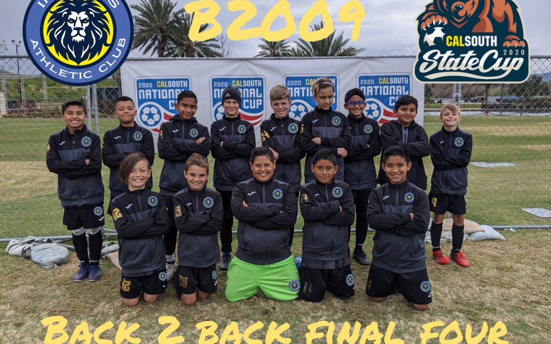 Boys 2009: Final 4 of State Cup.